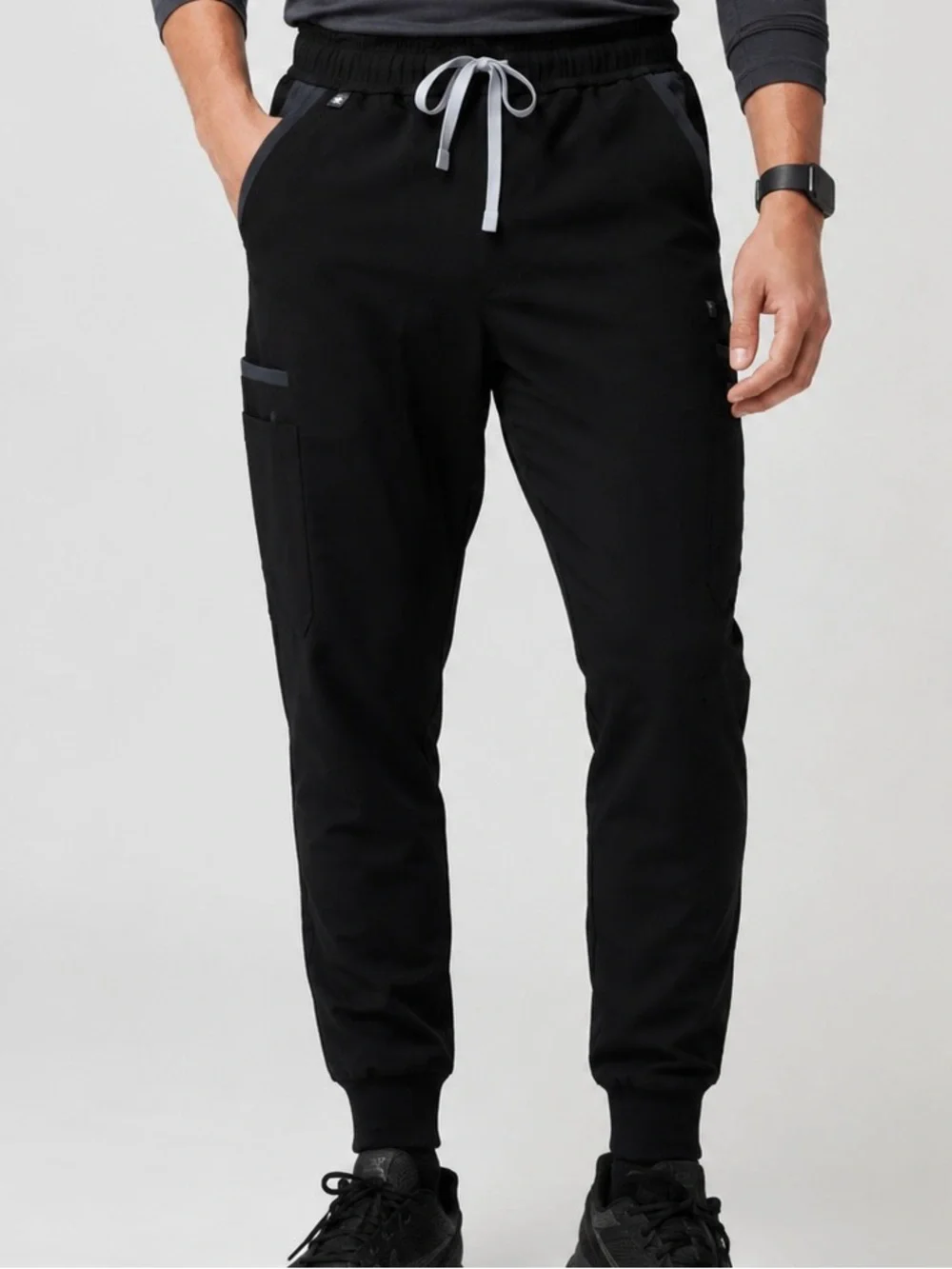 FIGS Men’s Technical Collection Slim Jogger Scrub Pants Black Small NWT